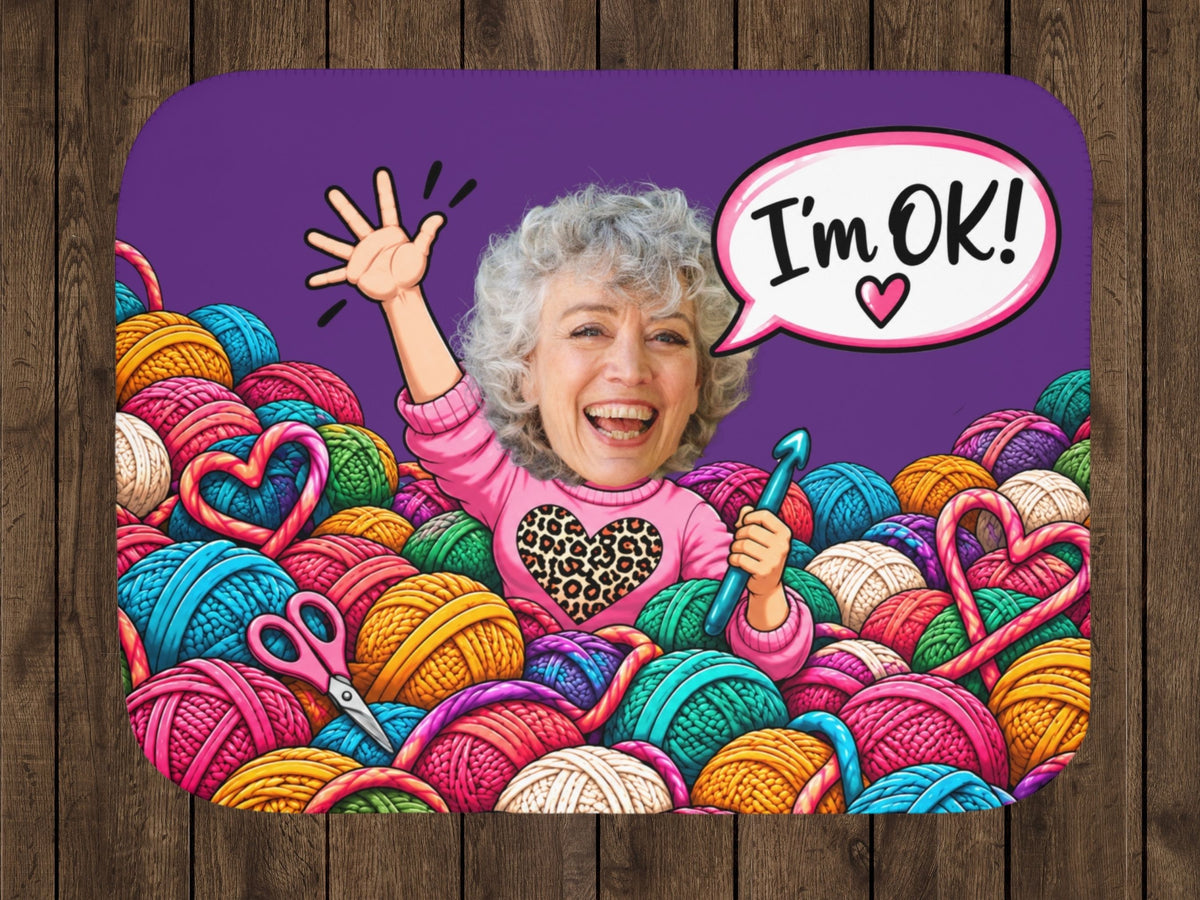 Personalized Crochet Face Blanket Funny Crochet Gift