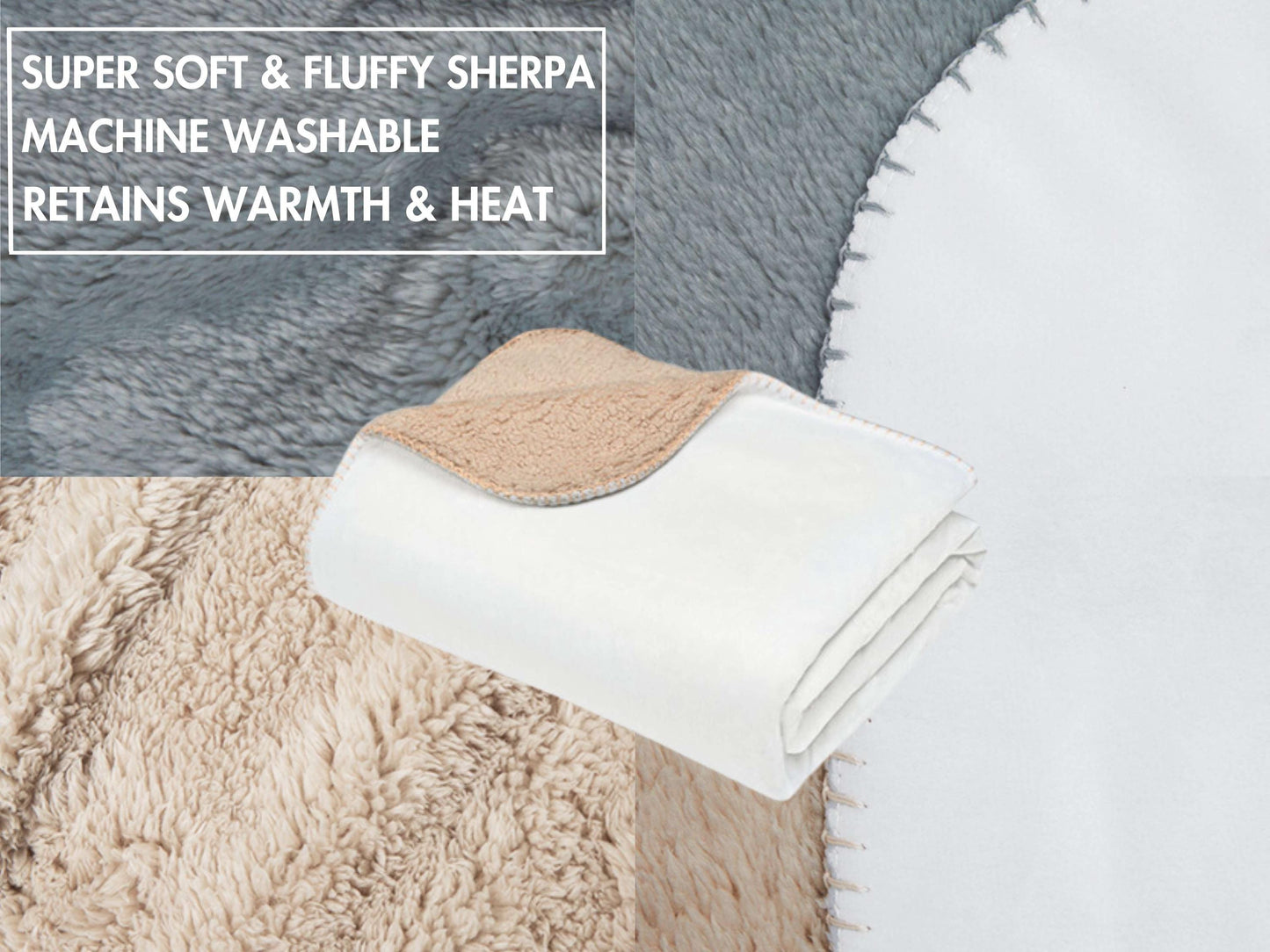 Sherpa Throw Blanket - Fall Leaves Autumn - Soft Plush Throw Blanket-Jacobson Cottage