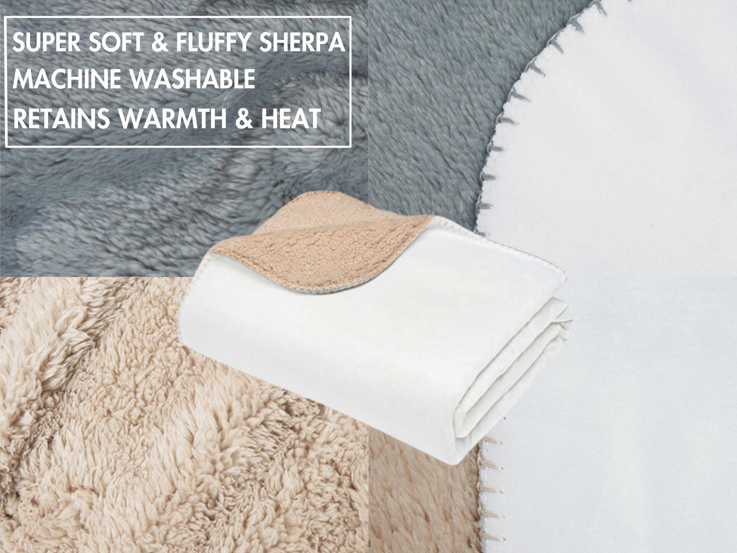 Sherpa Throw Blanket - Christmas Bear in the woods Soft Plush Throw Blanket-Jacobson Cottage