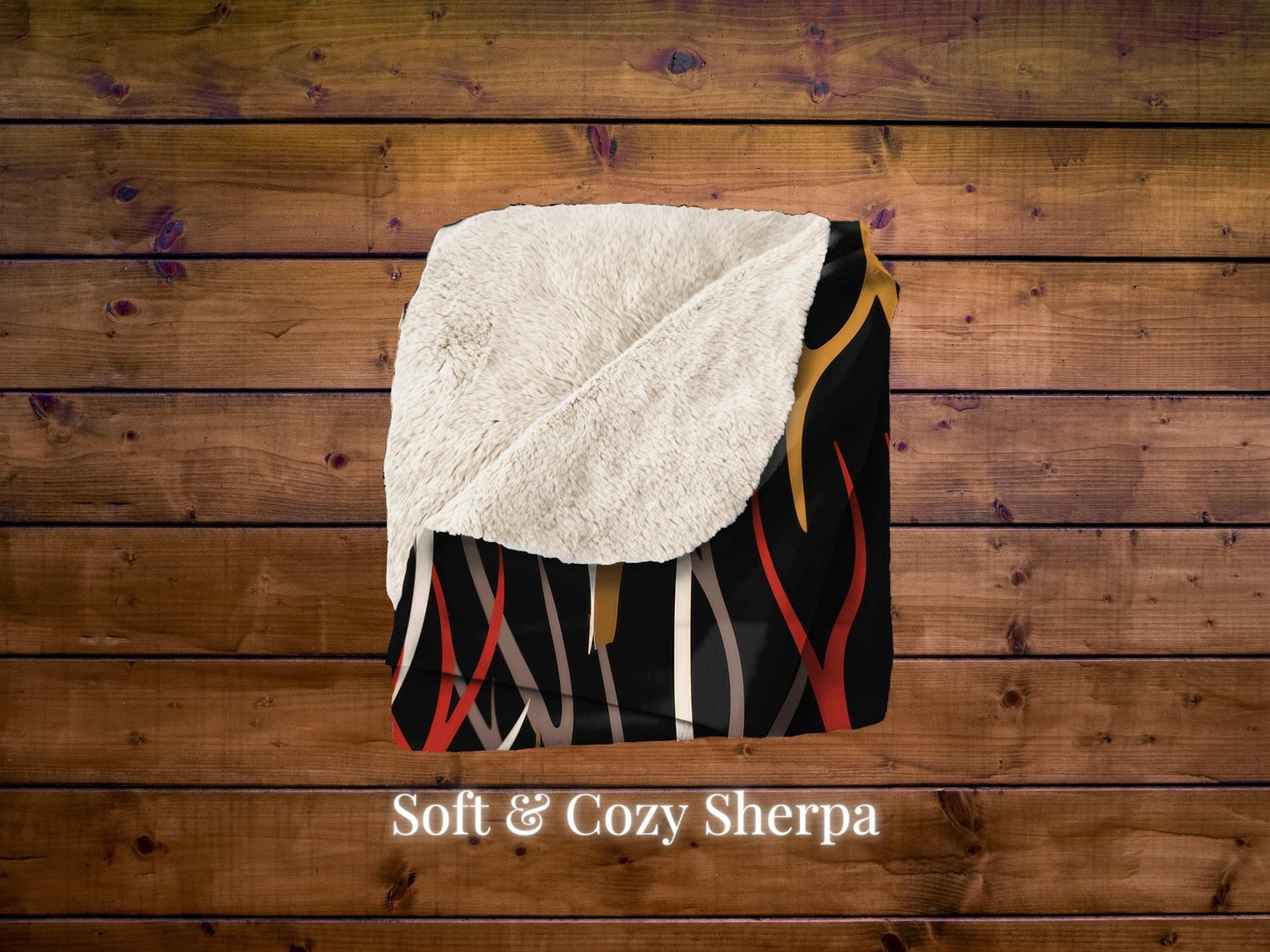 Sherpa Throw Blanket - Modern Antlers Cabin Soft Plush Throw Blanket-Jacobson Cottage