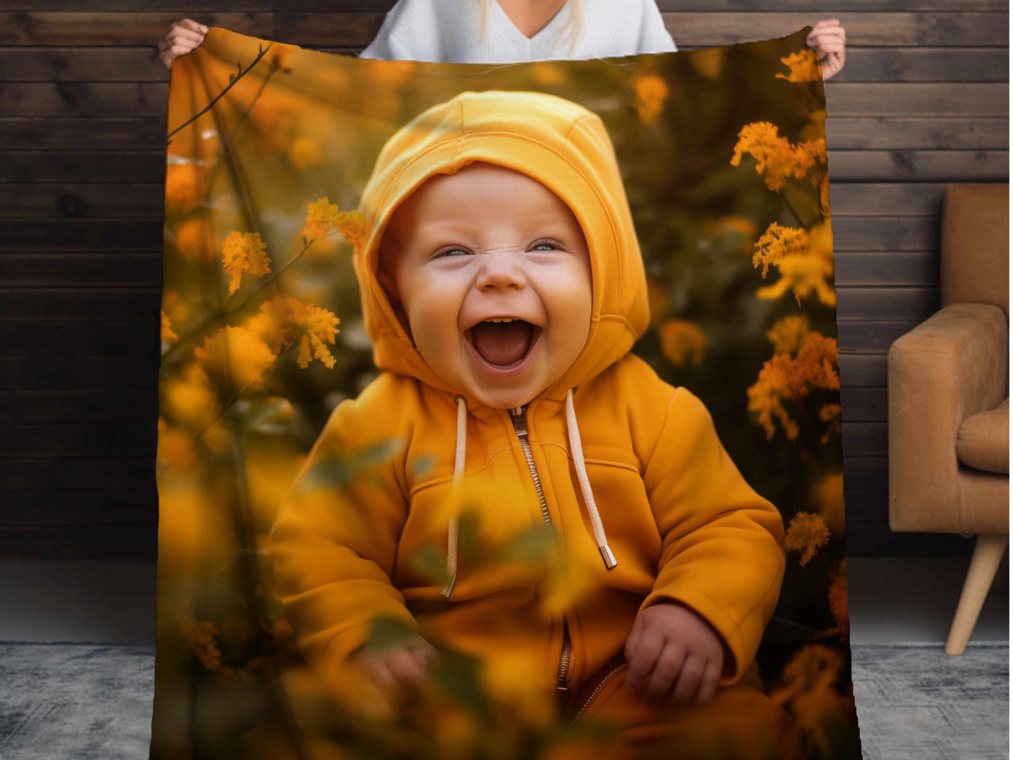 Sherpa Throw Blanket - Custom Photo - Soft Plush Throw Blanket-Jacobson Cottage