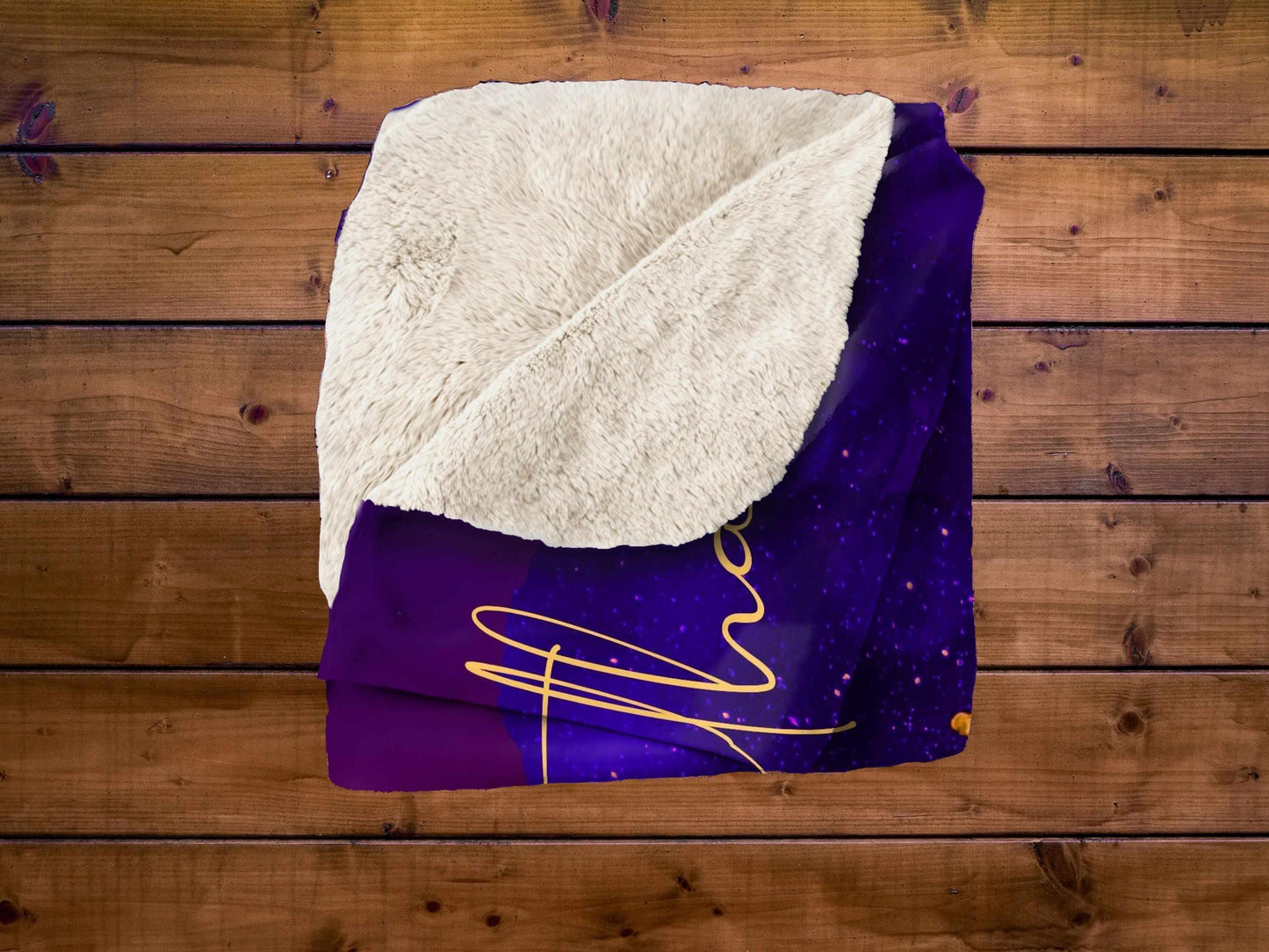 Sherpa Throw Blanket - Personalized Book Lover Design with Custom Name - Soft Plush Throw Blanket-Jacobson Cottage