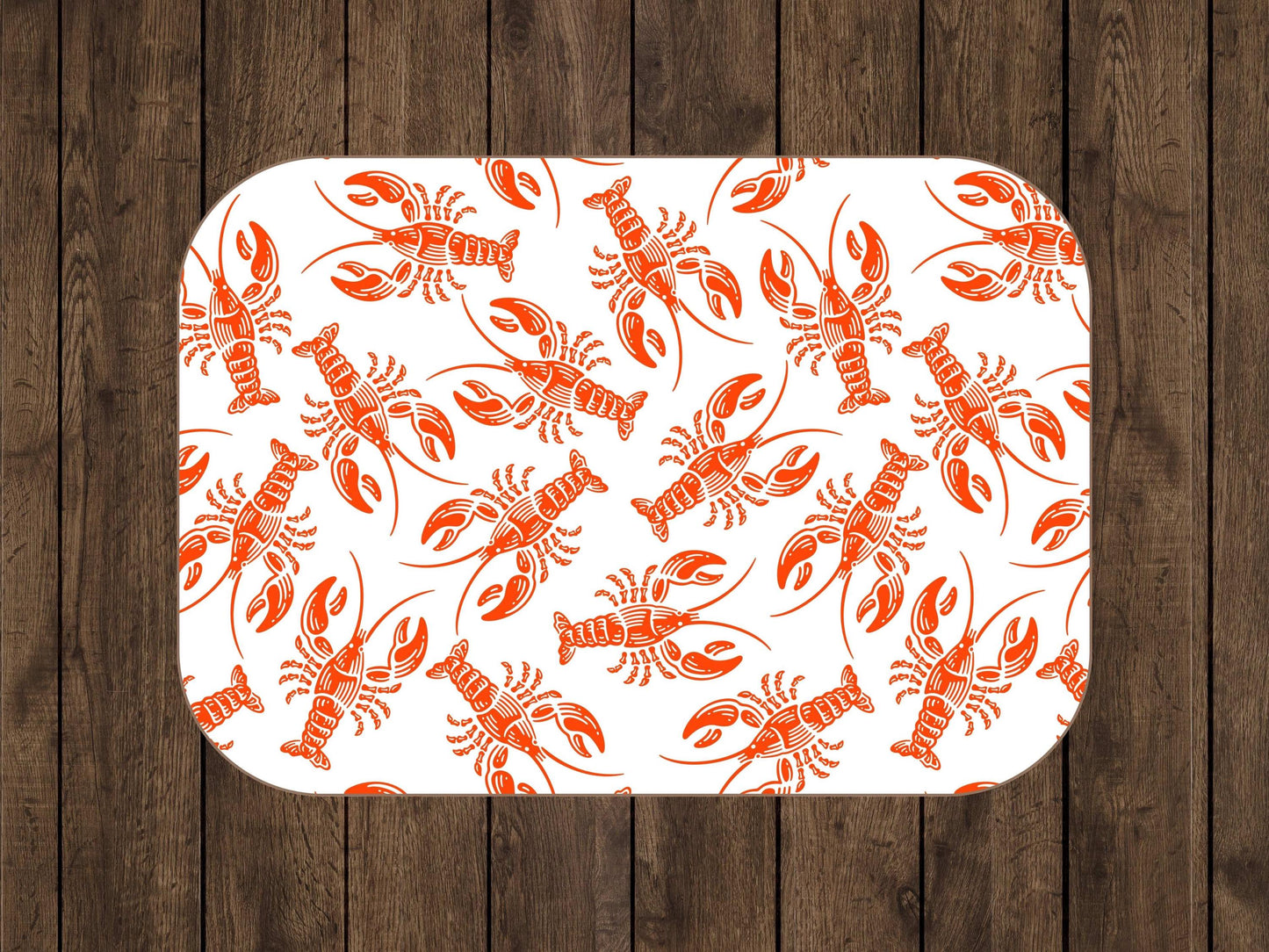 Sherpa Throw Blanket - Nautical New England Red Lobsters Pattern - Soft Plush Throw Blanket-Jacobson Cottage