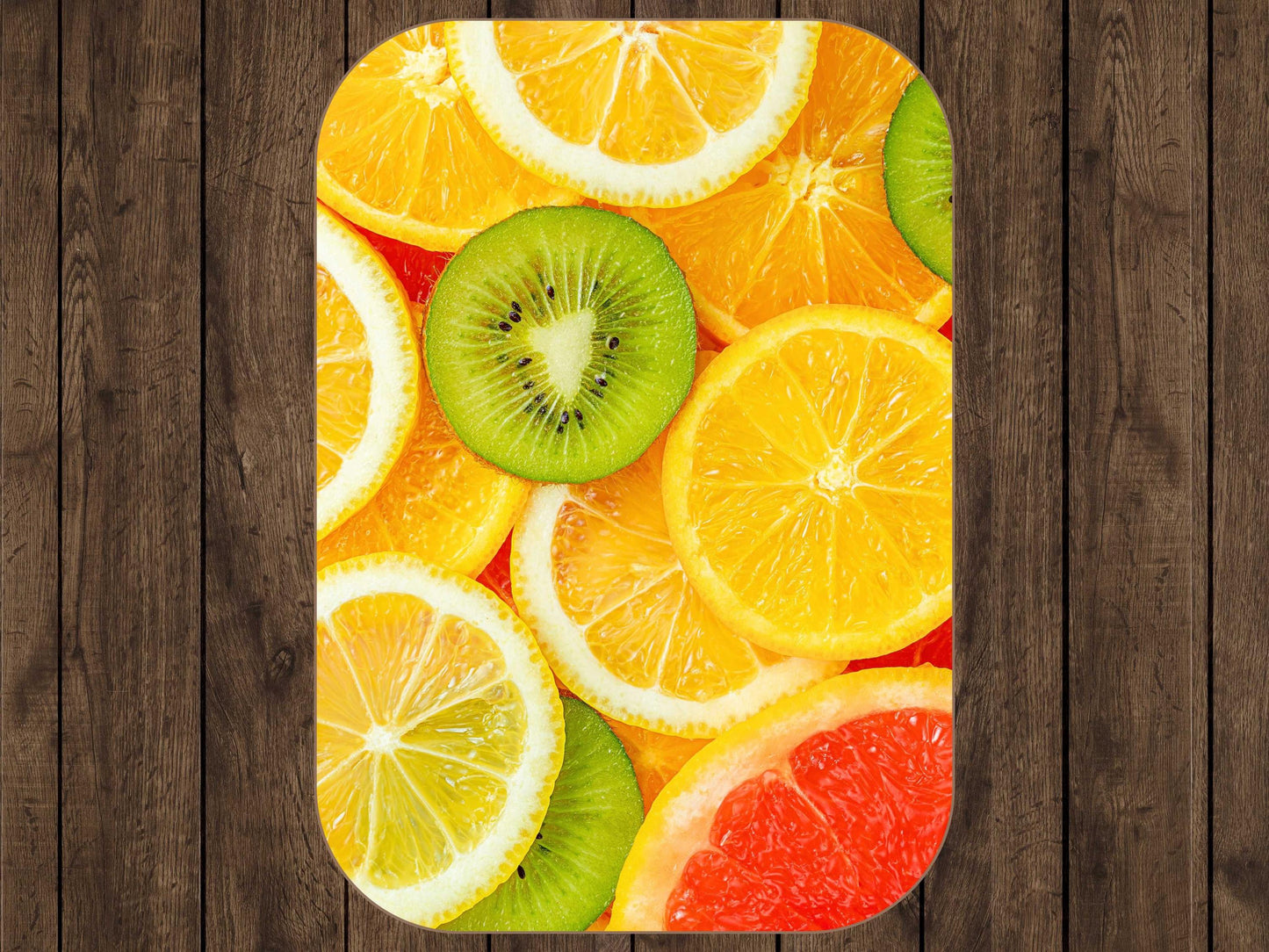 Sherpa Throw Blanket - Colorful Fruit Pattern with Kiwi, Lemon, Orange & Grapefruit Tropical - Soft Plush Throw Blanket-Jacobson Cottage