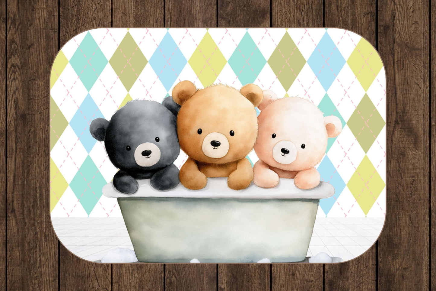 Sherpa Throw Blanket - Teddy bears in bath - Soft Plush Throw Blanket-Jacobson Cottage