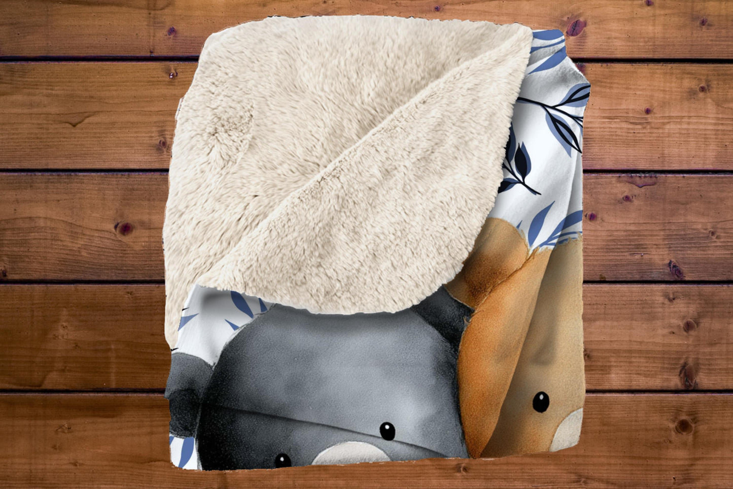 Sherpa Throw Blanket - Teddy bears in bath - Soft Plush Throw Blanket-Jacobson Cottage