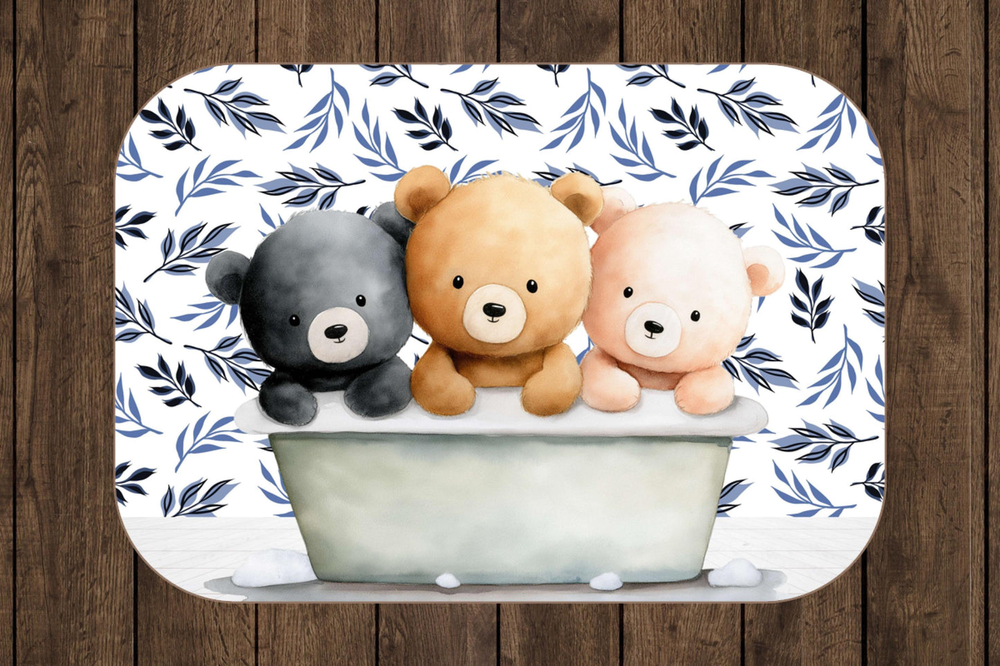 Sherpa Throw Blanket - Teddy bears in bath - Soft Plush Throw Blanket-Jacobson Cottage