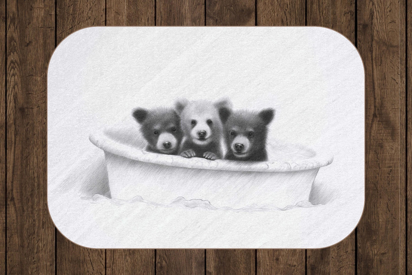 Sherpa Throw Blanket - Bears in bath - Soft Plush Throw Blanket-Jacobson Cottage