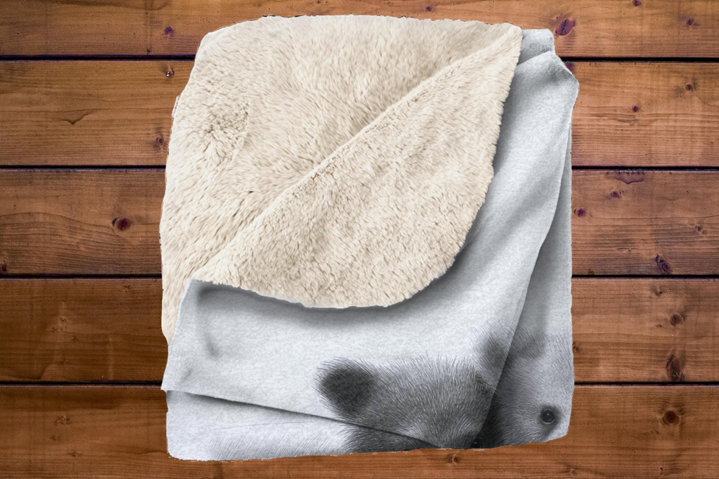 Sherpa Throw Blanket - Bears in bath - Soft Plush Throw Blanket-Jacobson Cottage