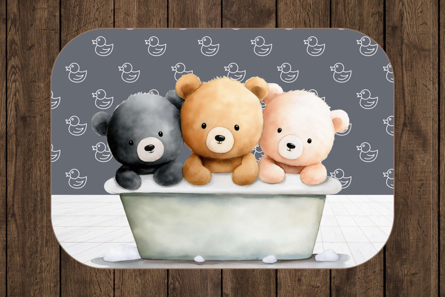 Sherpa Throw Blanket - Teddy bears in bath - Soft Plush Throw Blanket-Jacobson Cottage