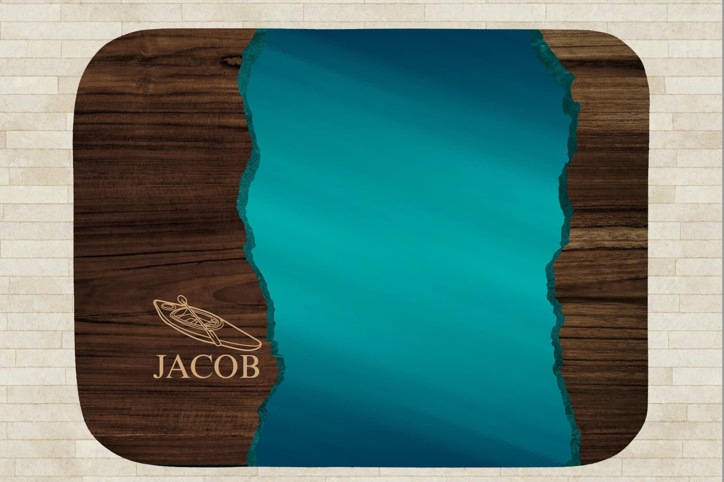 Sherpa Throw Blanket - Kayaking custom name design- Soft Plush Throw Blanket-Jacobson Cottage