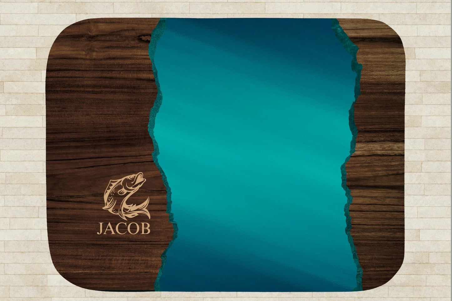 Sherpa Throw Blanket - Custom Name Fishing Design - Soft Plush Throw Blanket-Jacobson Cottage