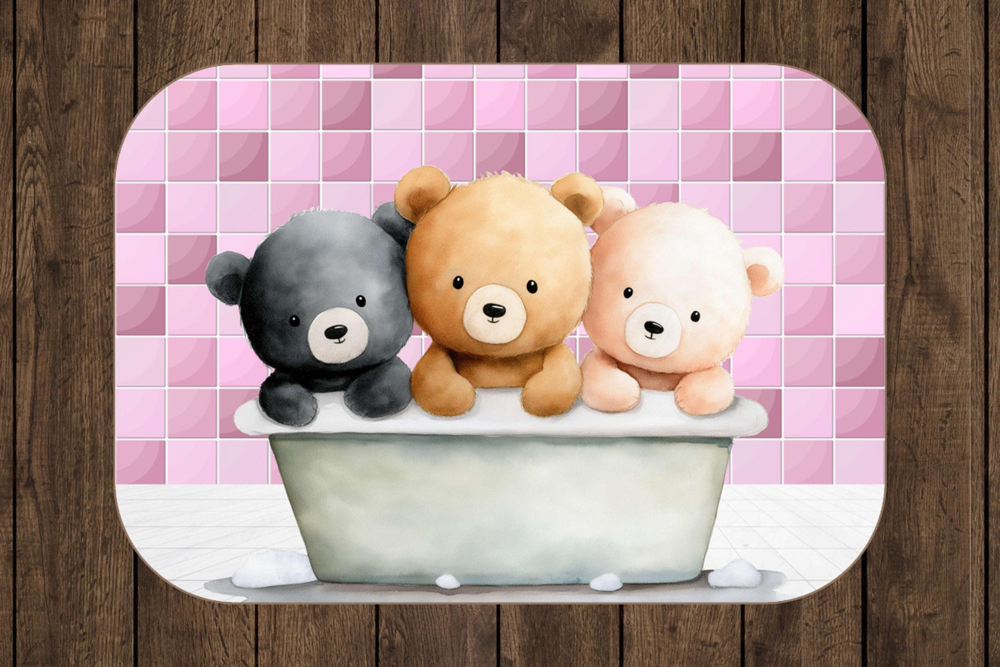 Sherpa Throw Blanket - Teddy bears in bath - Soft Plush Throw Blanket-Jacobson Cottage