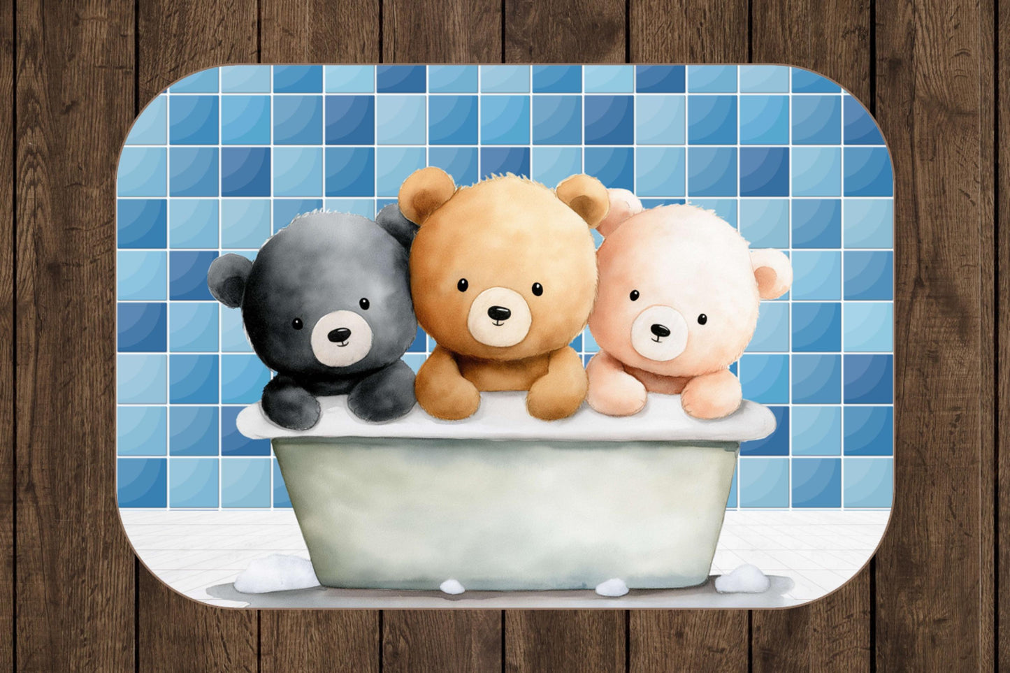 Sherpa Throw Blanket - Teddy bears in bath - Soft Plush Throw Blanket-Jacobson Cottage