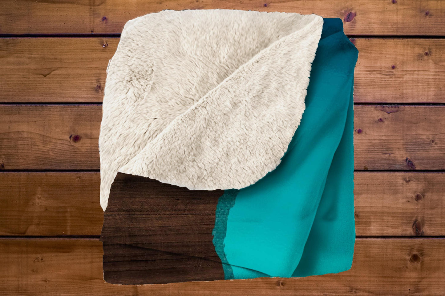 Sherpa Throw Blanket - Custom Name Fishing Design - Soft Plush Throw Blanket-Jacobson Cottage