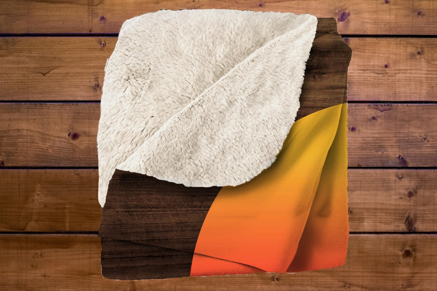 Sherpa Throw Blanket - Custom Name Surfer in Sunset - Soft Plush Throw Blanket-Jacobson Cottage