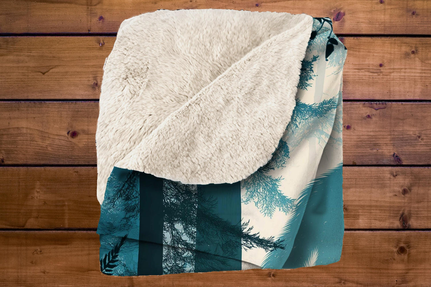 Sherpa Throw Blanket - Bigfoot Mountain Biker - Soft Plush Throw Blanket-Jacobson Cottage