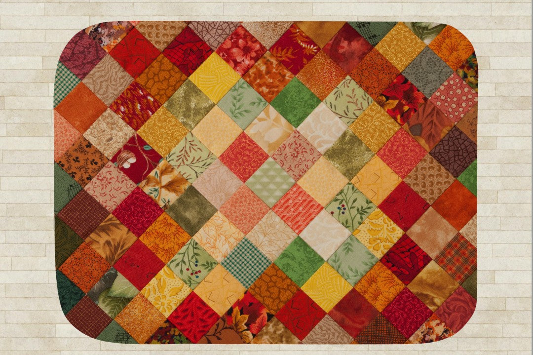 Sherpa Throw Blanket - Printed Quilt Fall Pattern - Soft Plush Throw Blanket-Jacobson Cottage