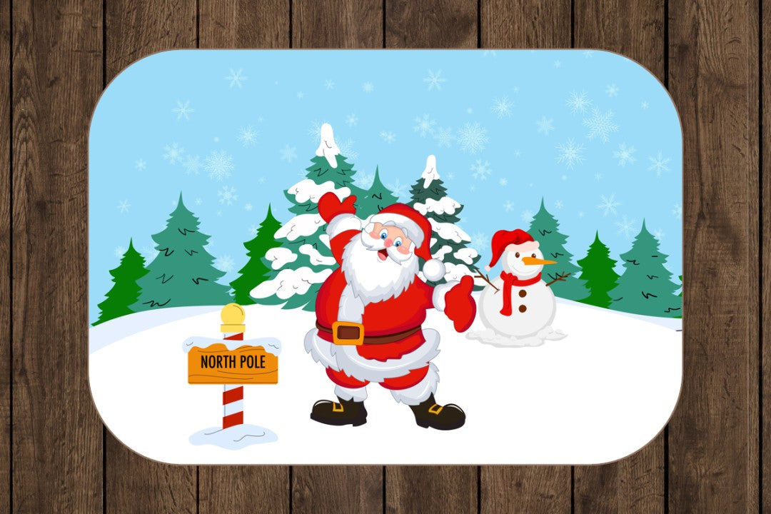 Sherpa Throw Blanket Santa Claus Christmas Design Soft Plush Throw Blank-Home Decor-Jacobson Cottage