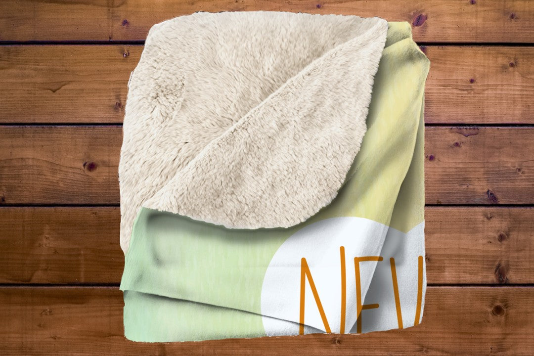 Sherpa Throw Blanket Never Give Up Design Soft Plush Throw Blank-Home Decor-Jacobson Cottage