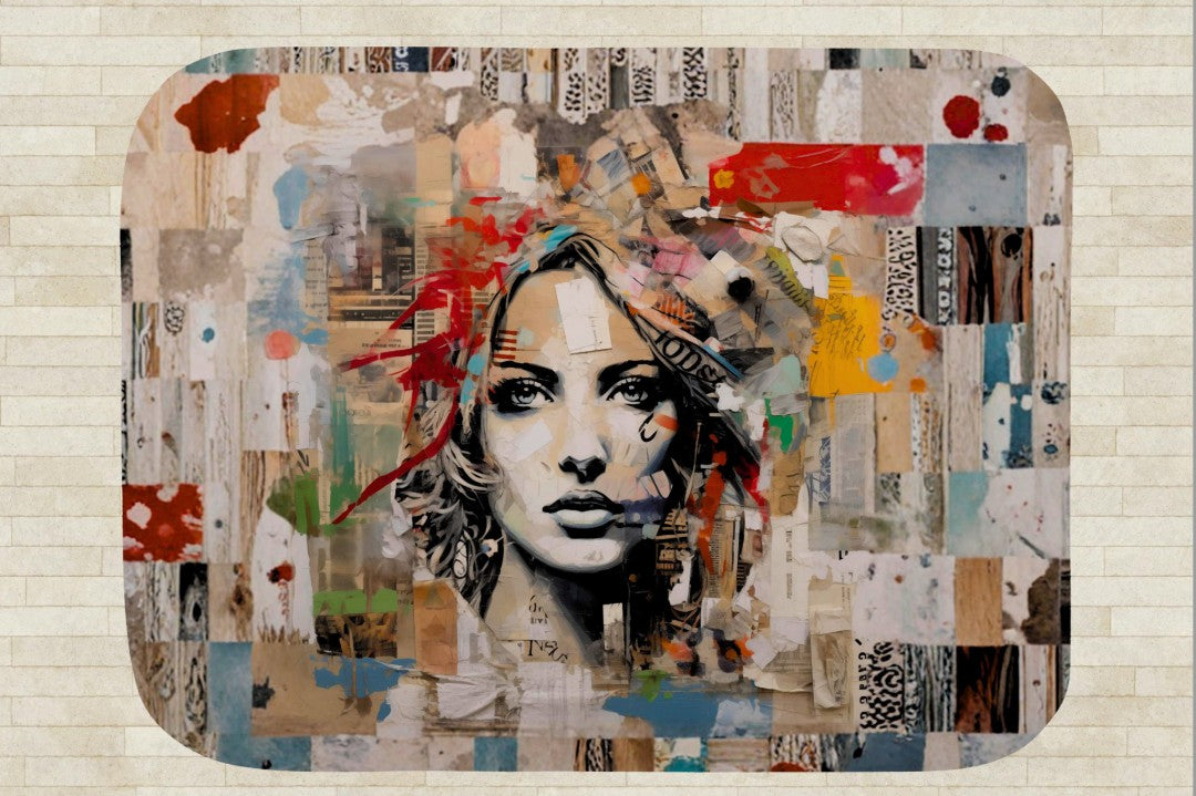 Sherpa Throw Blanket Modern Pop Art Design Soft Plush Throw Blanket