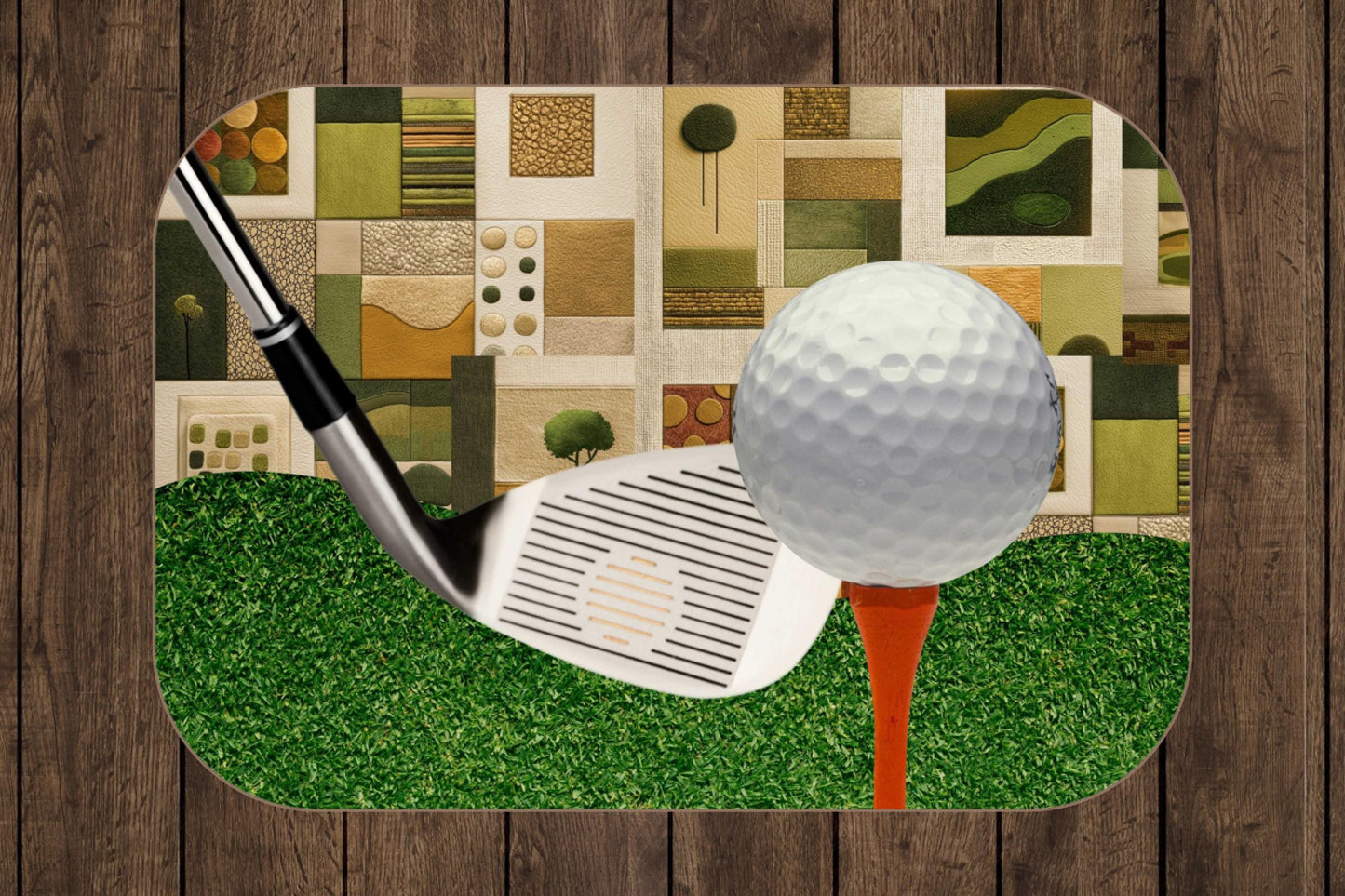 Golf Club and Tee Sherpa Blanket – Golf Ball Art, Golfer Gift, Sports Throw