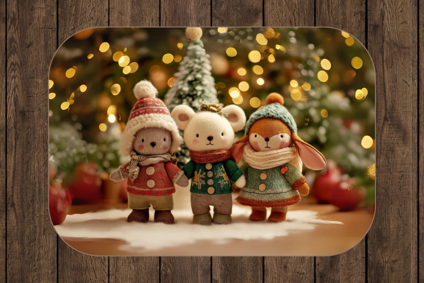 Christmas Plush Animal Sherpa Blanket – Cute Holiday Critters, Cozy Winter Decor, Kids Christmas Gift