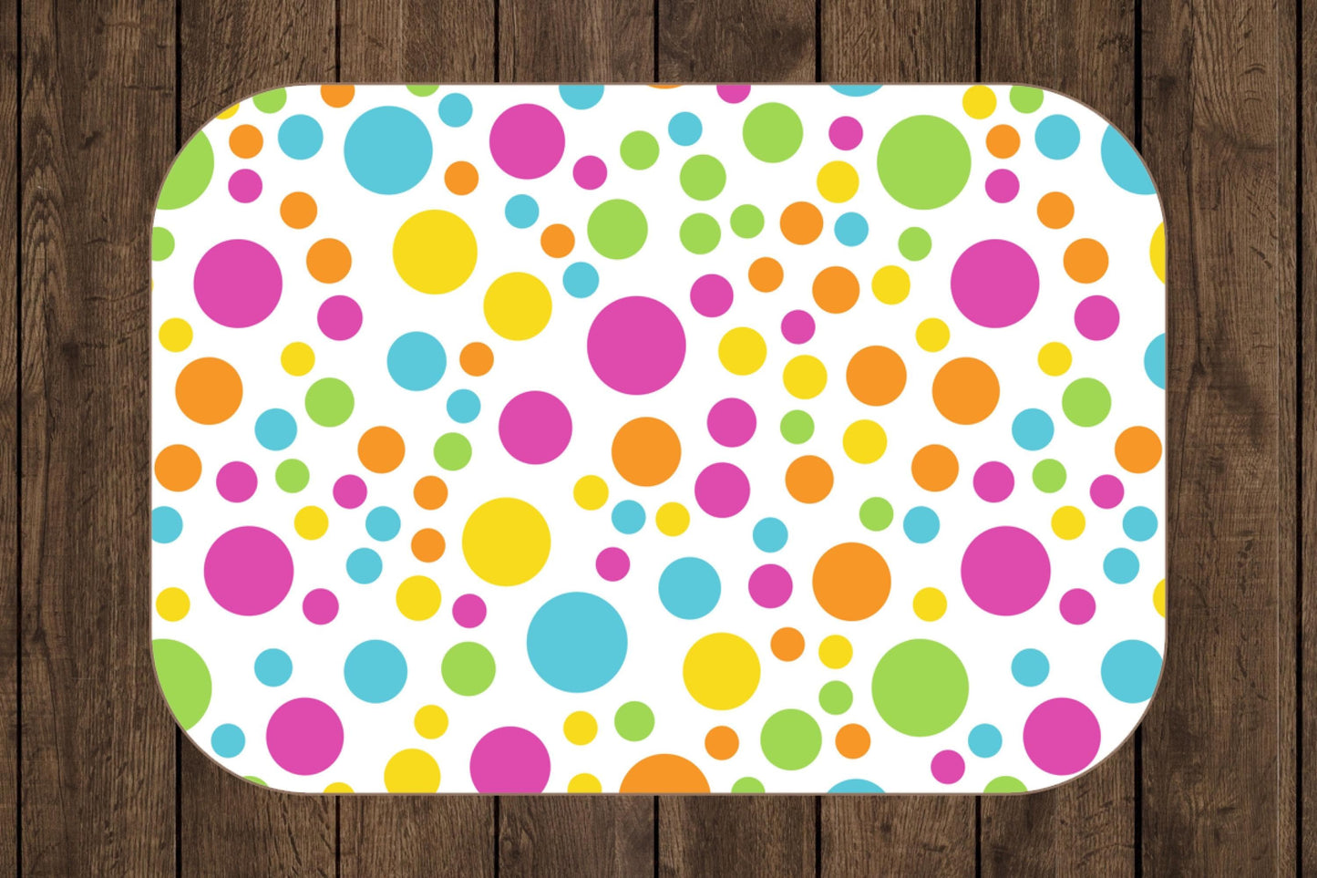 Colorful Polka Sherpa Throw Blanket Bright Dot Design