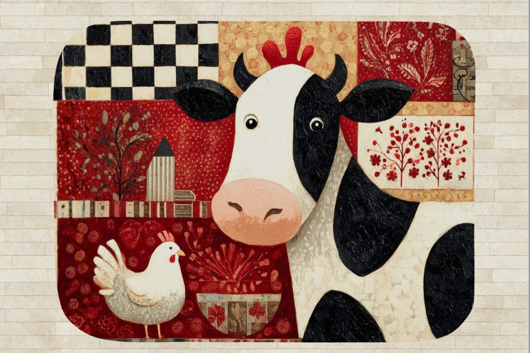 Farm Cow Sherpa Throw Blanket Barn Farmhouse theme Decor