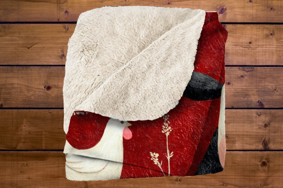 Farm Cow Sherpa Throw Blanket Barn Farmhouse theme Decor