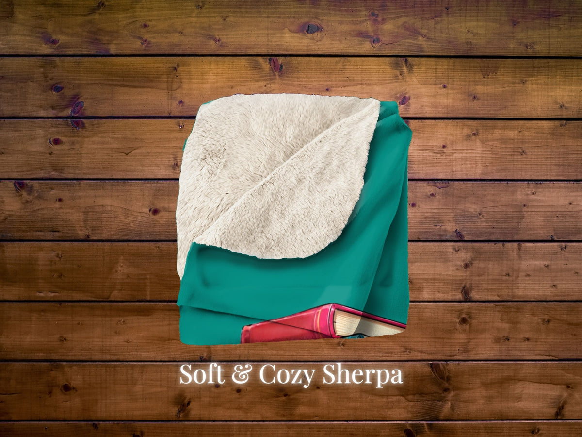 Personalized Book Lover Blanket Custom Face Gift