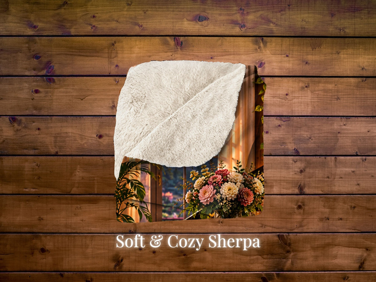 Personalized Piano Sherpa Blanket, Custom Name Pianist Gift, Music Lover Blanket