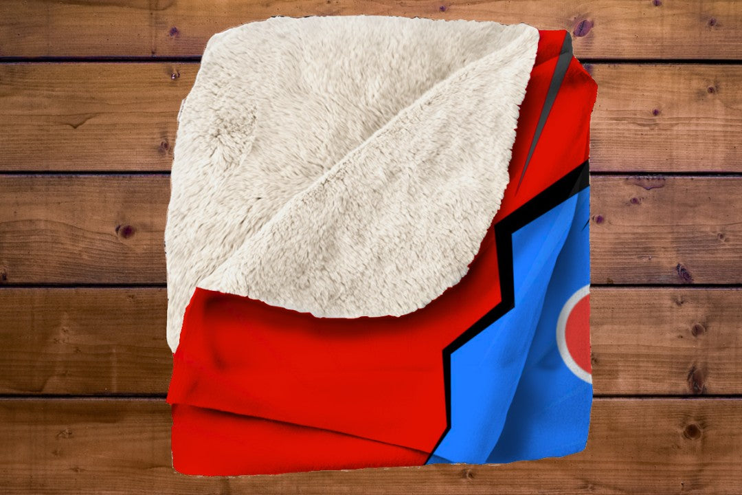 Sherpa Throw Blanket - Kids Robot Blanket Design - Soft Plush Throw Blanket-Jacobson Cottage
