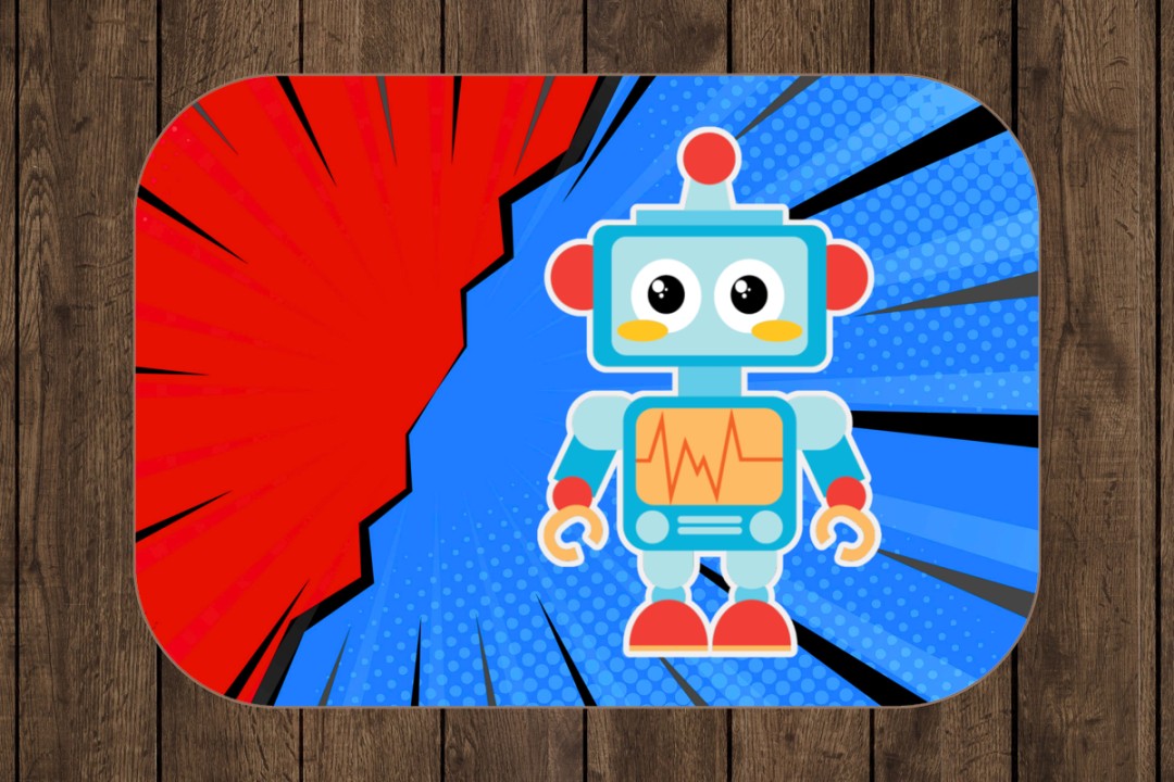 Sherpa Throw Blanket - Kids Robot Blanket Design - Soft Plush Throw Blanket-Jacobson Cottage