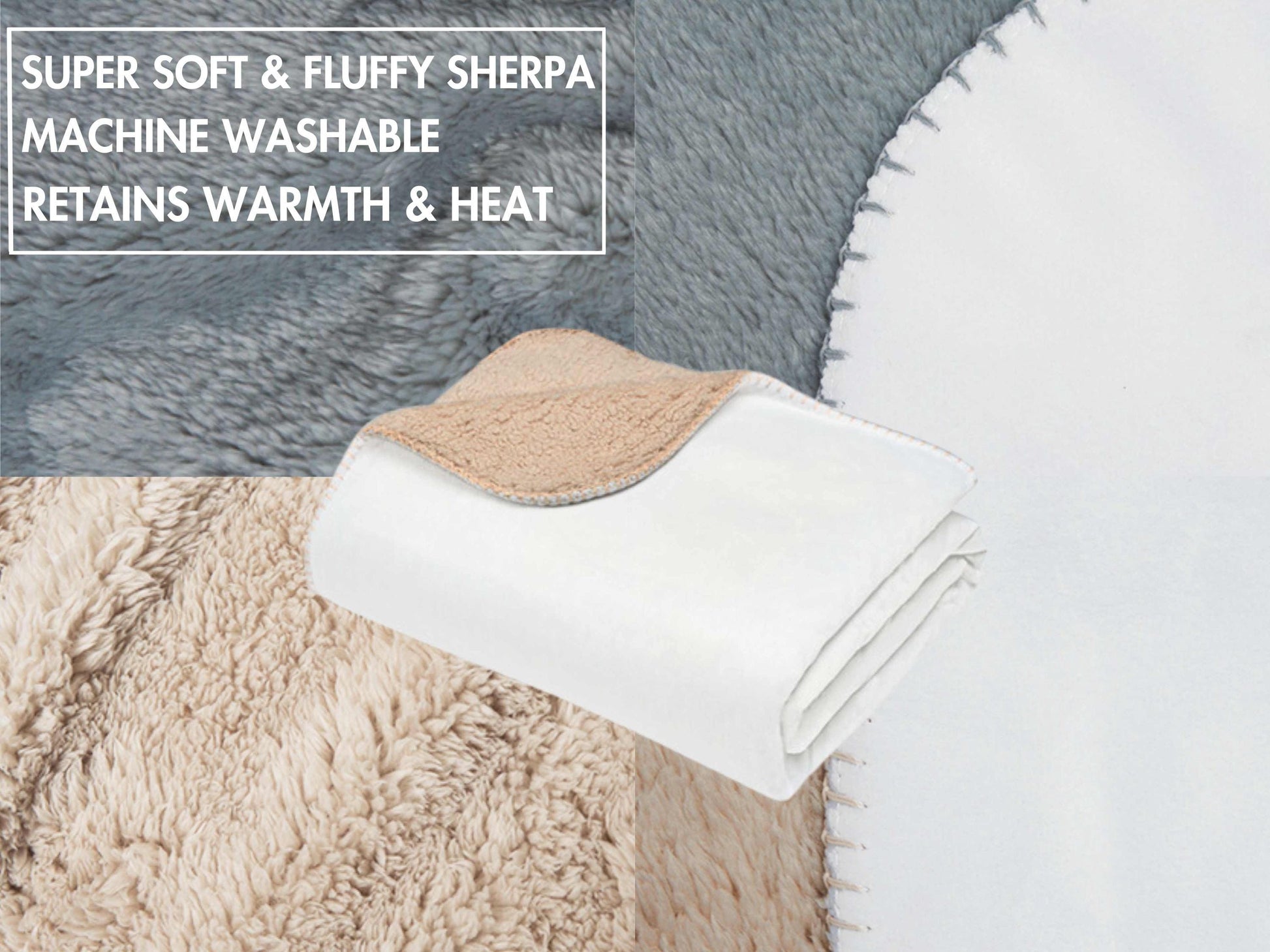 Sherpa Throw Blanket - Rustic Woodland Patchwork with Bear, Moose, Deer & Fox Cozy Cabin Lodge - Soft Plush Throw Blanket-Jacobson Cottage