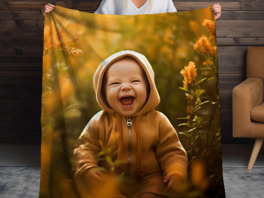 Sherpa Throw Blanket - Custom Photo - Soft Plush Throw Blanket-Jacobson Cottage