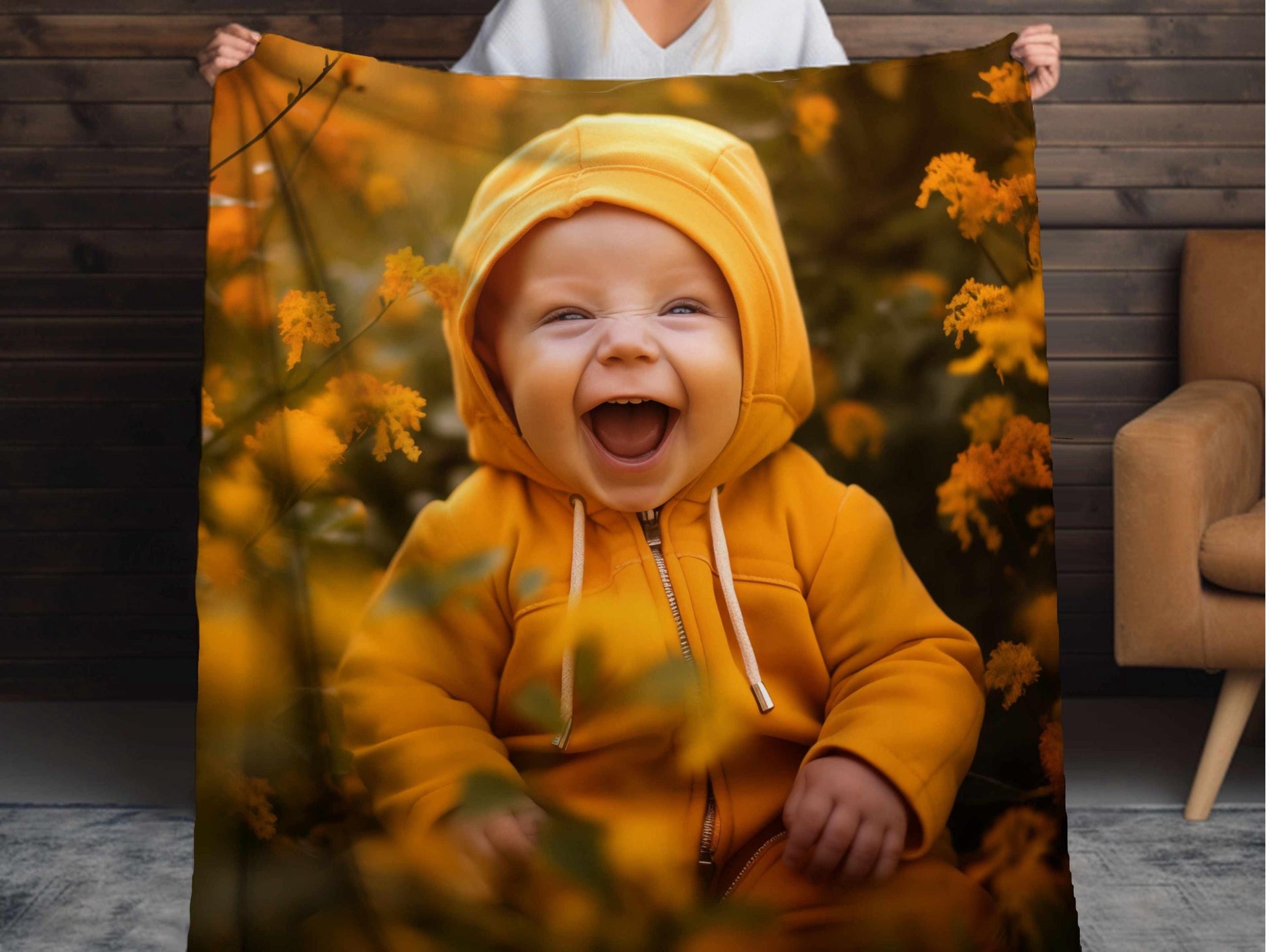Sherpa Throw Blanket - Custom Photo - Soft Plush Throw Blanket-Jacobson Cottage