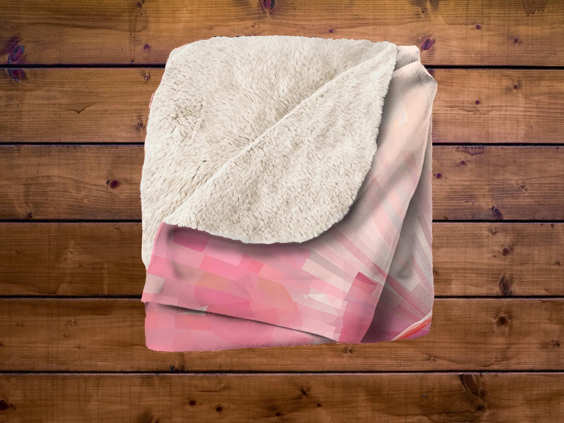 Sherpa Throw Blanket - Ballerina Painting Design in shades of Pink - Soft Plush Throw Blanket-Jacobson Cottage