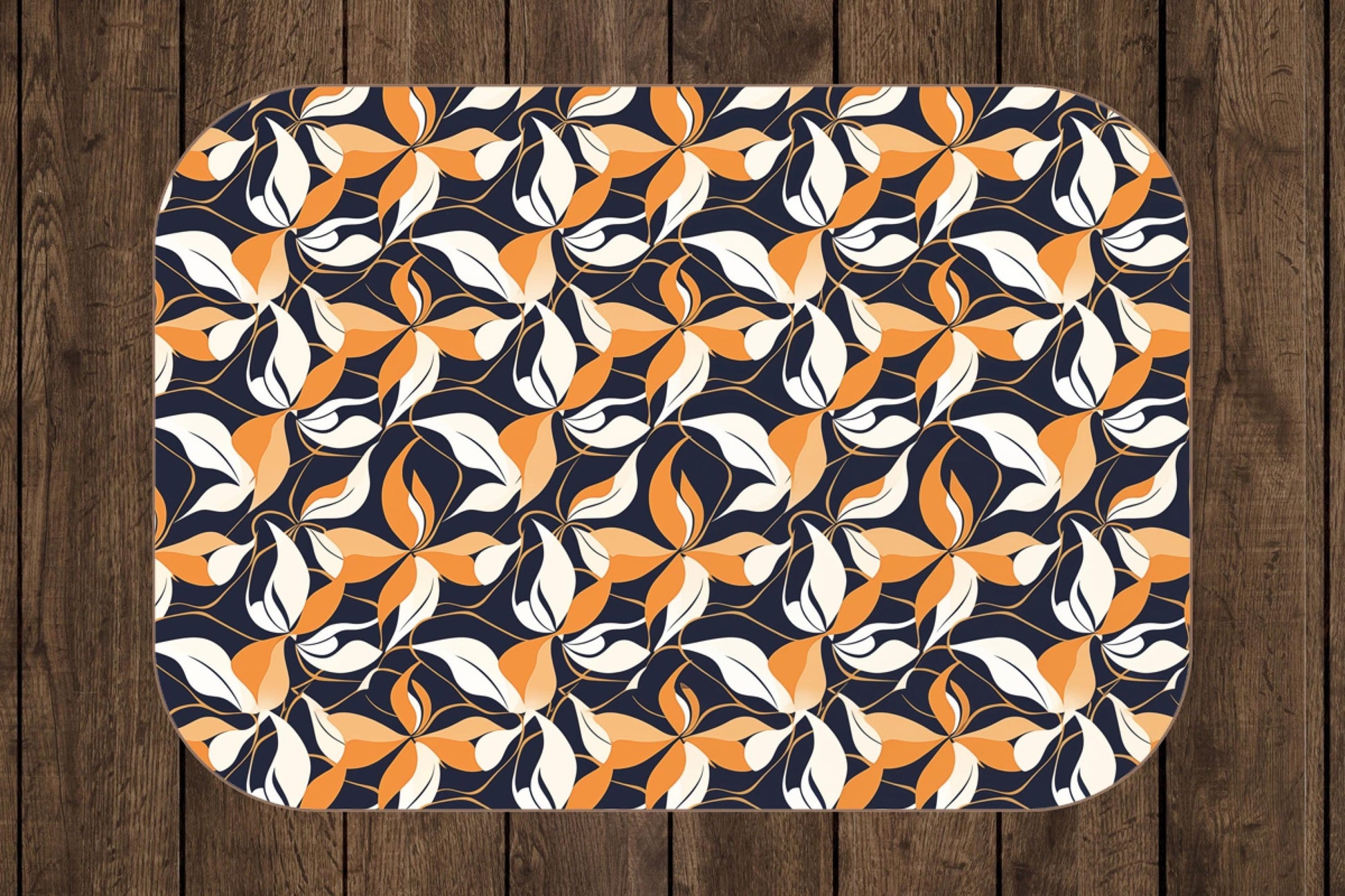 Sherpa Throw Blanket - Navy and Gold Abstract Pattern - Soft Plush Throw Blanket-Jacobson Cottage