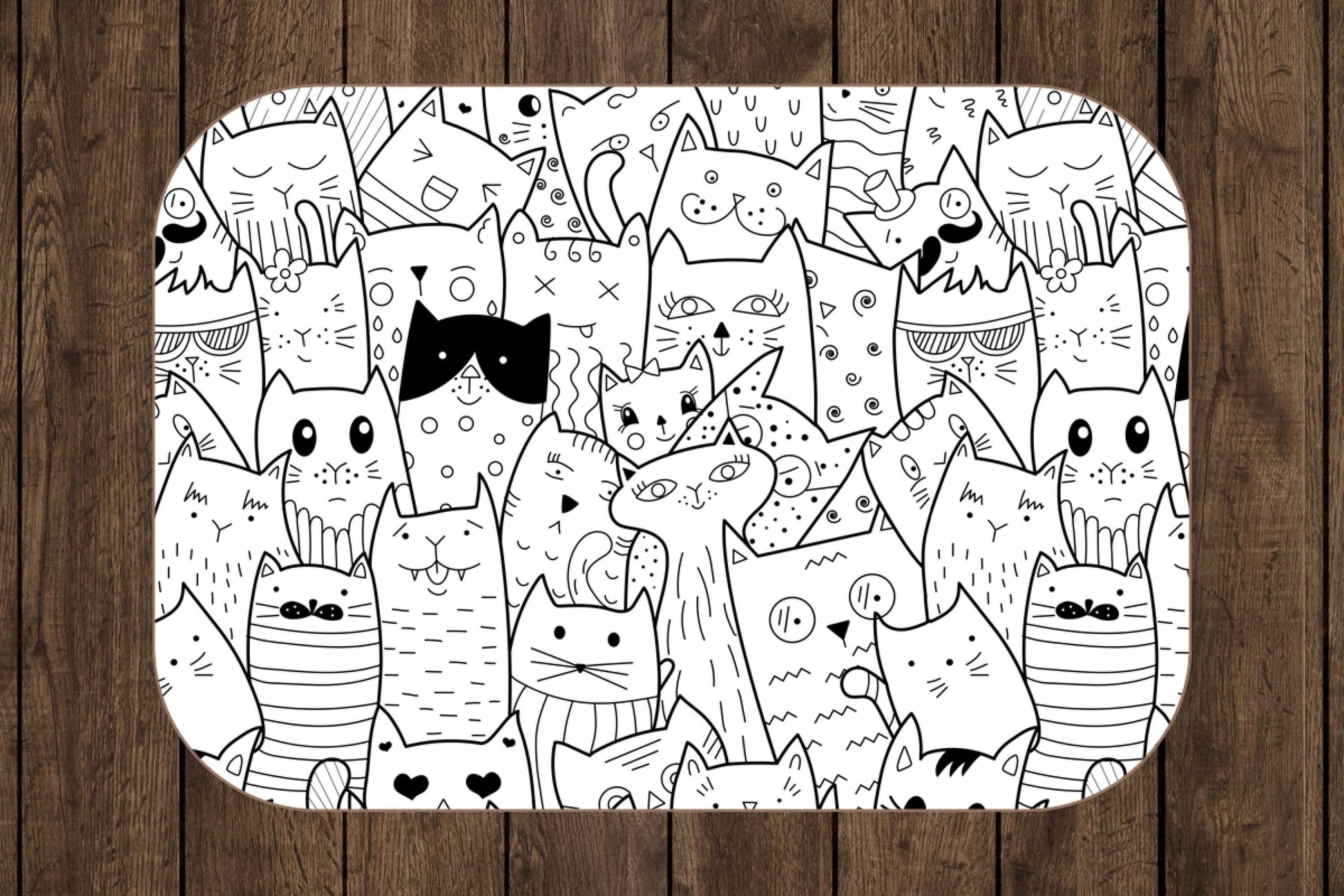Sherpa Throw Blanket - Black and White Comic Cats - Soft Plush Throw Blanket-Jacobson Cottage
