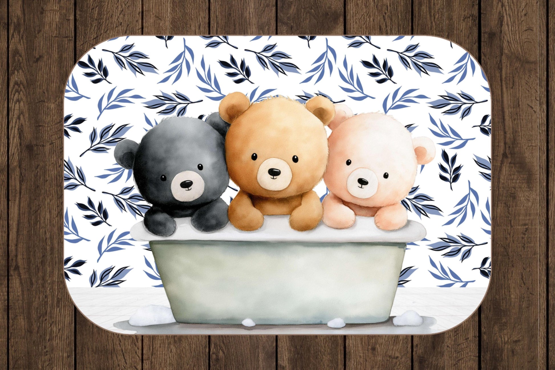 Sherpa Throw Blanket - Teddy bears in bath - Soft Plush Throw Blanket-Jacobson Cottage