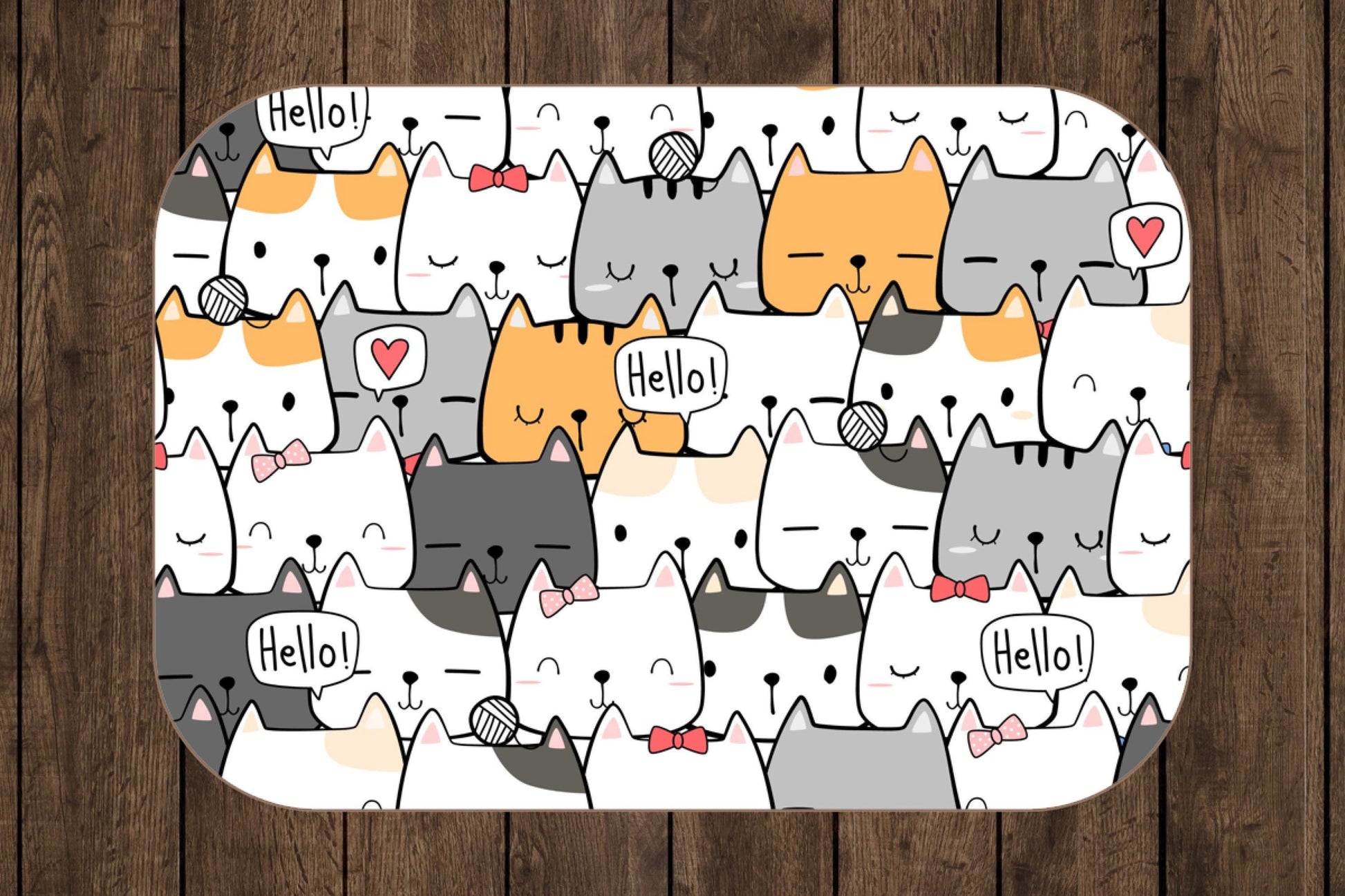 Sherpa Throw Blanket - Cartoon Cats - Soft Plush Throw Blanket-Jacobson Cottage